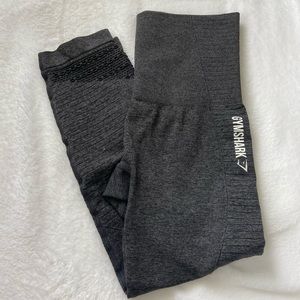Gymshark cropped vital seamless leggings (grey)